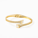 Escrava Latão Dourado com Zircónias - COLEÇÃO BRASS