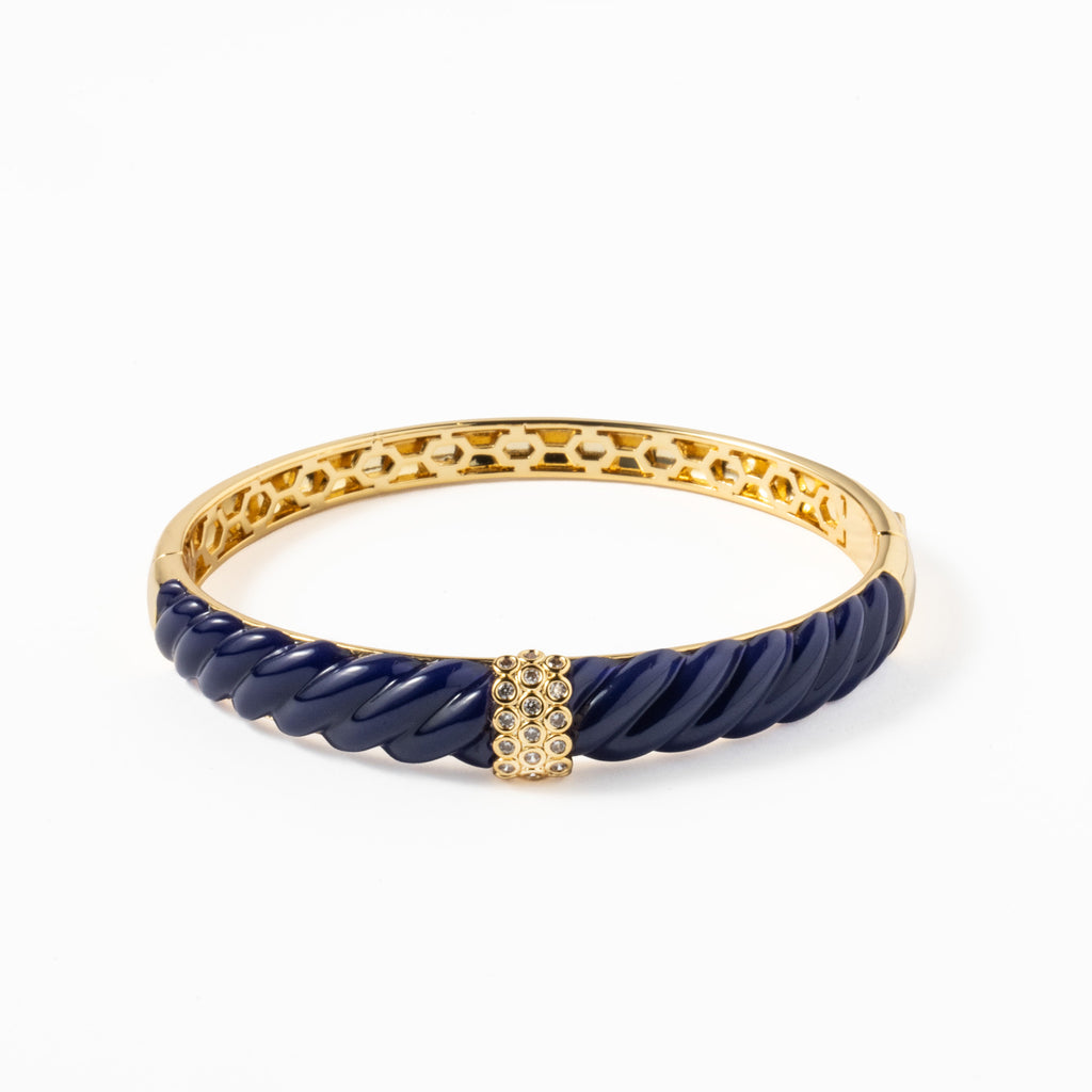 Escrava Latão Dourado com Zircônias - COLEÇÃO BRASS