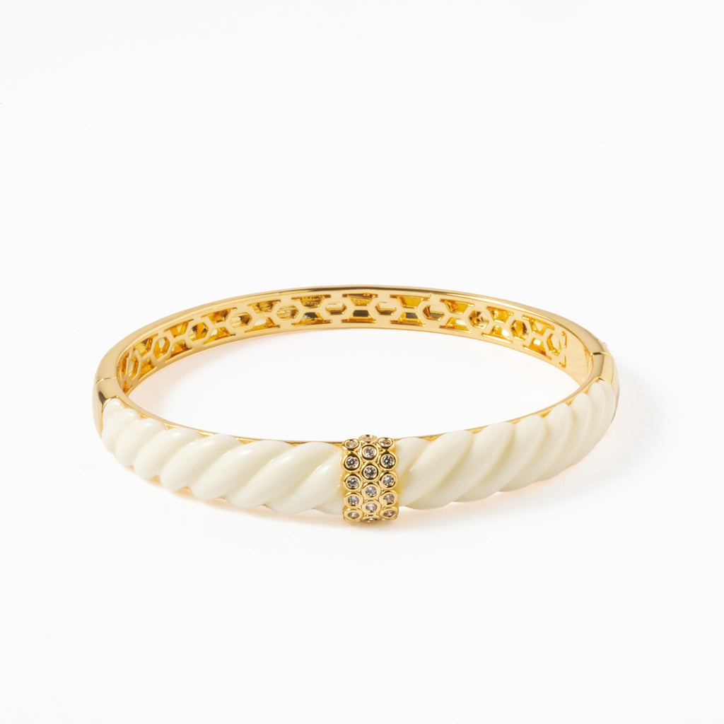 Escrava Latão Dourado com Zircônias - COLEÇÃO BRASS