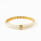 Escrava Latão Dourado com Zircônias - COLEÇÃO BRASS