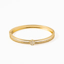 Escrava Latão Dourado com Zircónias - COLEÇÃO BRASS