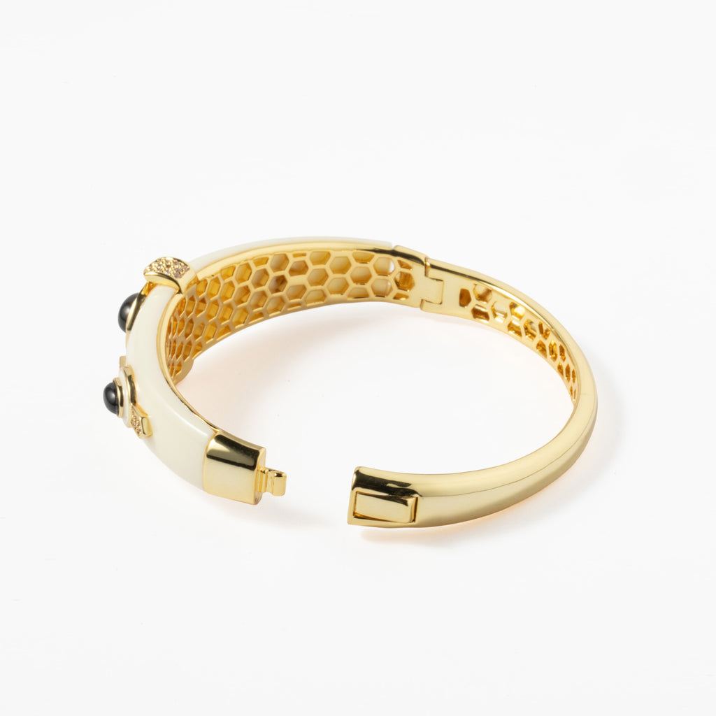 Escrava Latão Dourado com Zircônias - COLEÇÃO BRASS