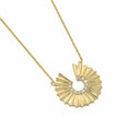 Conjunto Colar e Brincos Prata Dourada com Zircónias