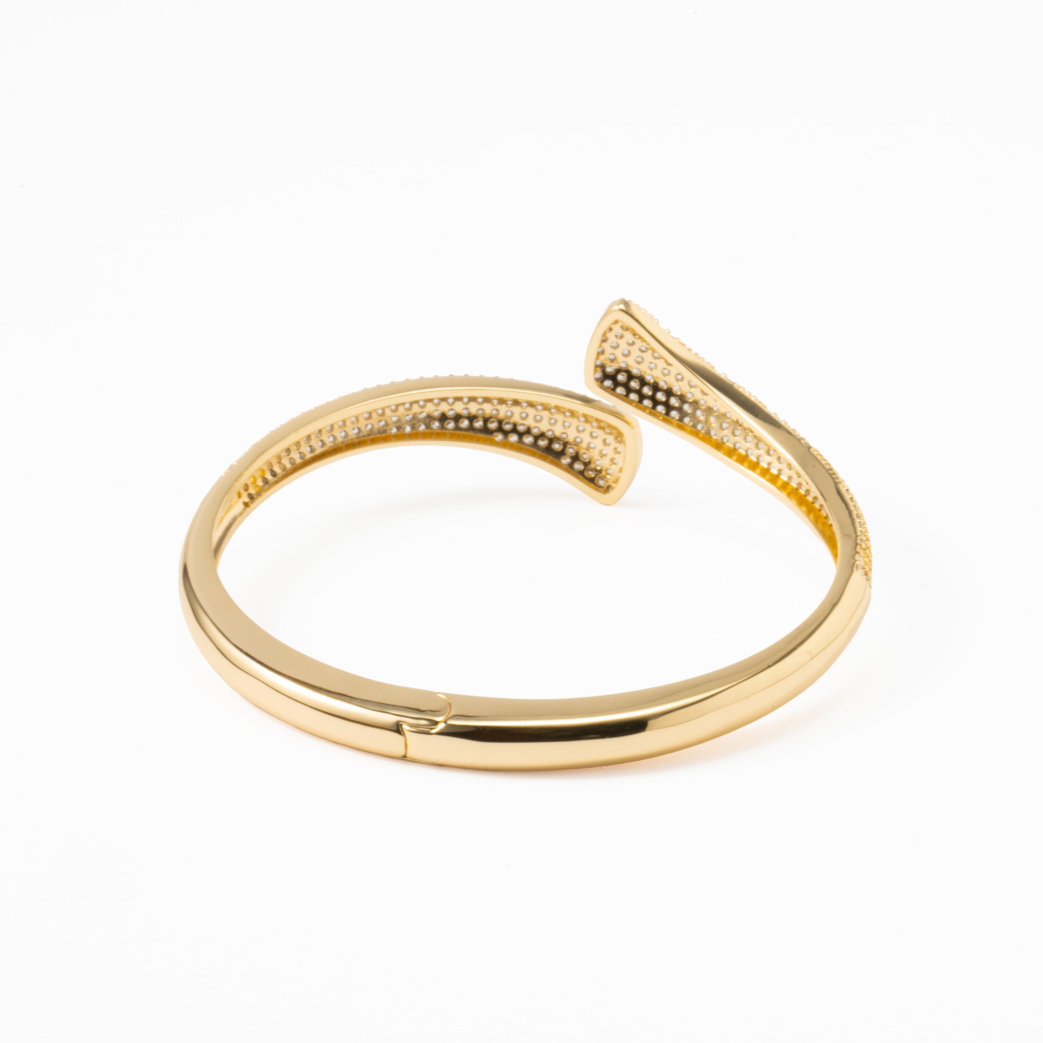 Escrava Latão Dourado com Zircônias - COLEÇÃO BRASS