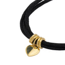 Pulseira Cordão de Cetim - Prata Dourada