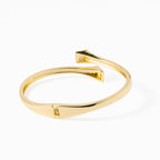 Escrava Latão Dourado com Zircônias - COLEÇÃO BRASS