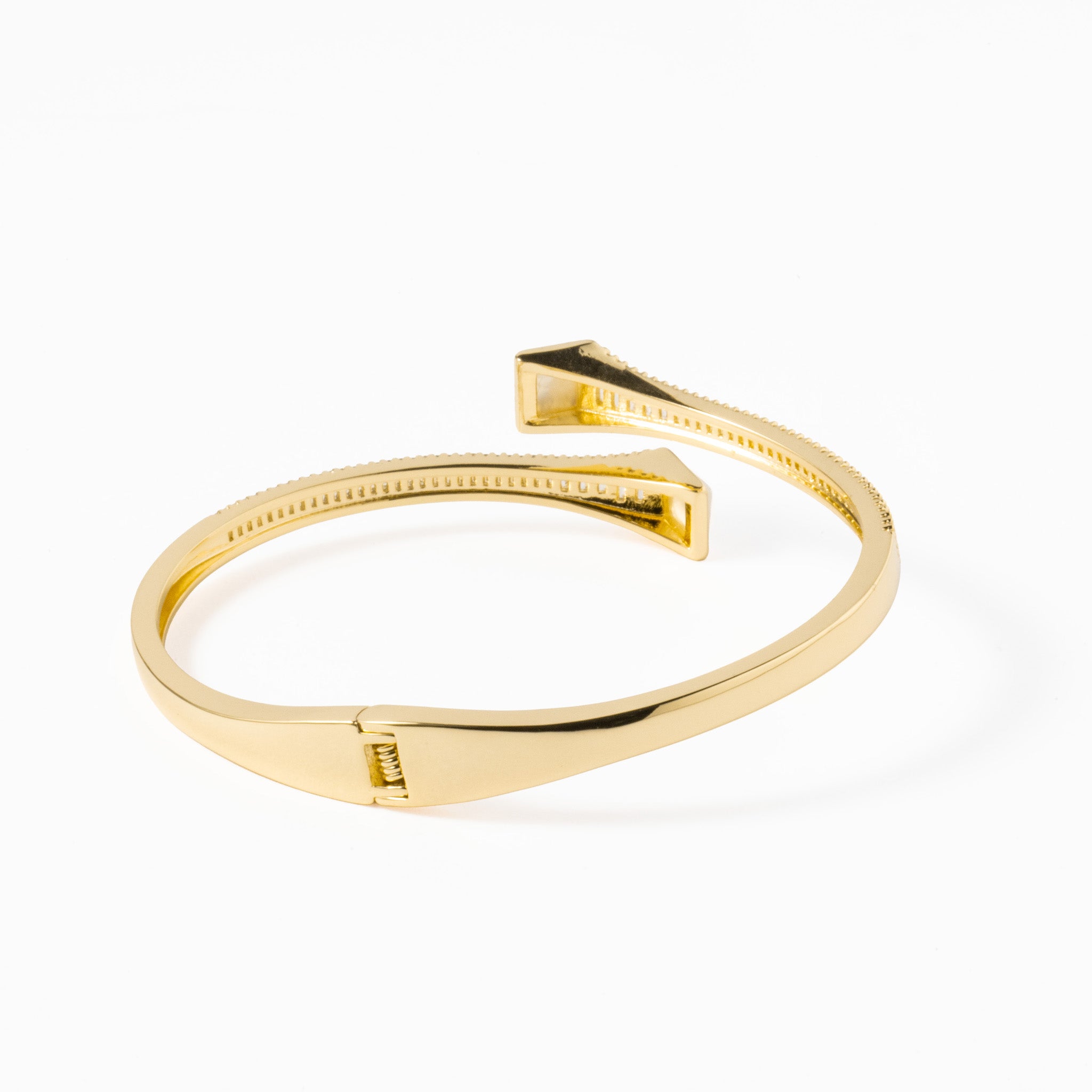 Escrava Latão Dourado com Zircônias - COLEÇÃO BRASS