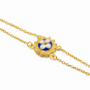 Pulseira Prata Dourada Filigrana - Caramujo