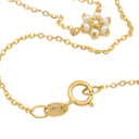 Colar Flor de Pérolas - Ouro 9 K