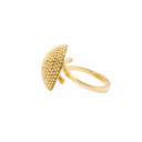 Anel em Prata Dourado - Elegância