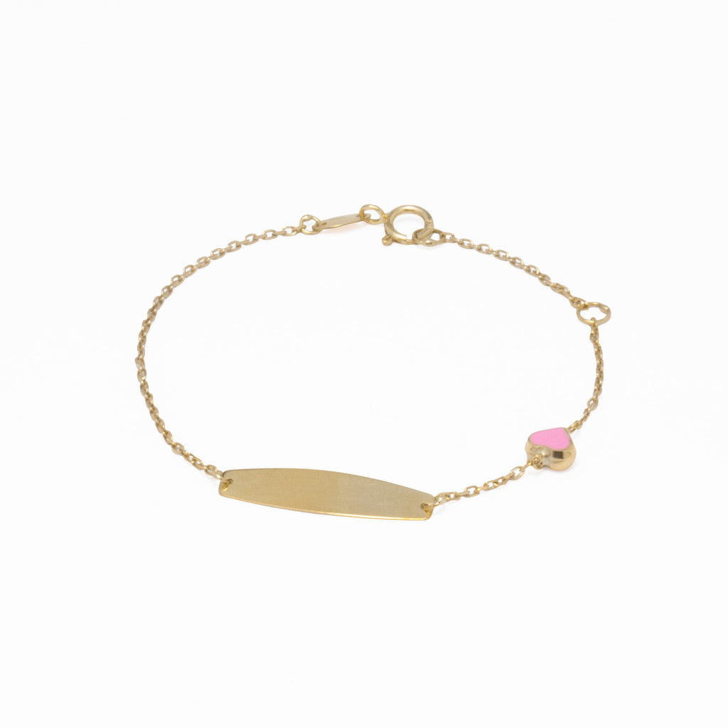 Pulseira em Ouro 9kts - Coração