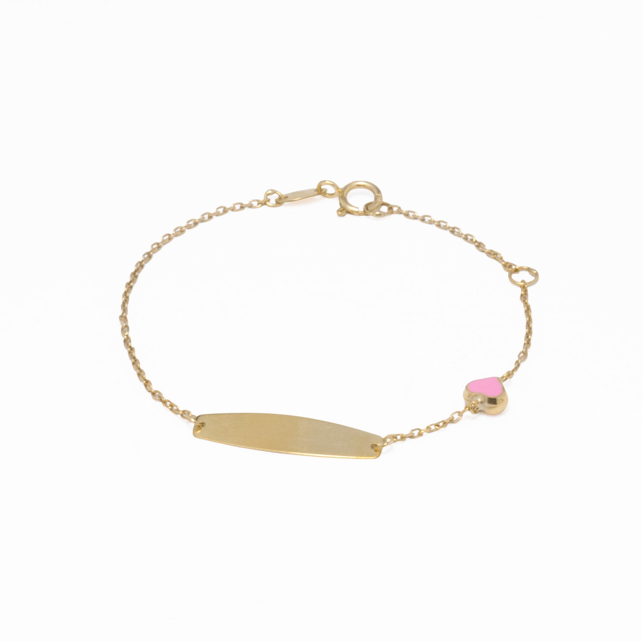 Pulseira em Ouro 9kts - Coração