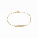 Pulseira em Ouro 9kts - Chapa com Urso