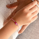 Pulseira em Prata - Corações