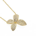 Colar Alba com Zircónias - Prata 925 Dourada
