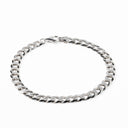 Pulseira Prata com Malha Barbela