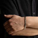 Pulseira Prata com Malha Barbela
