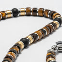 Pulseira Aço com Pedras Ágata