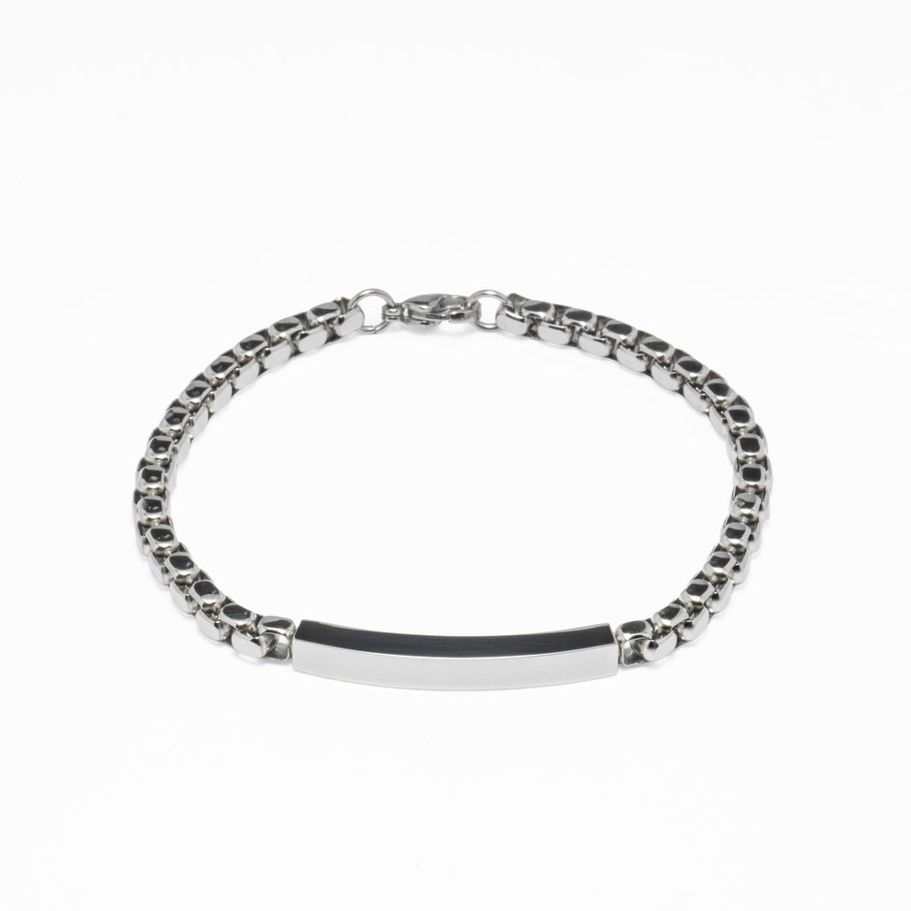 Pulseira Aço com Chapa