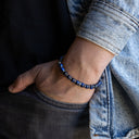 Pulseira Aço com Pedras Ágata