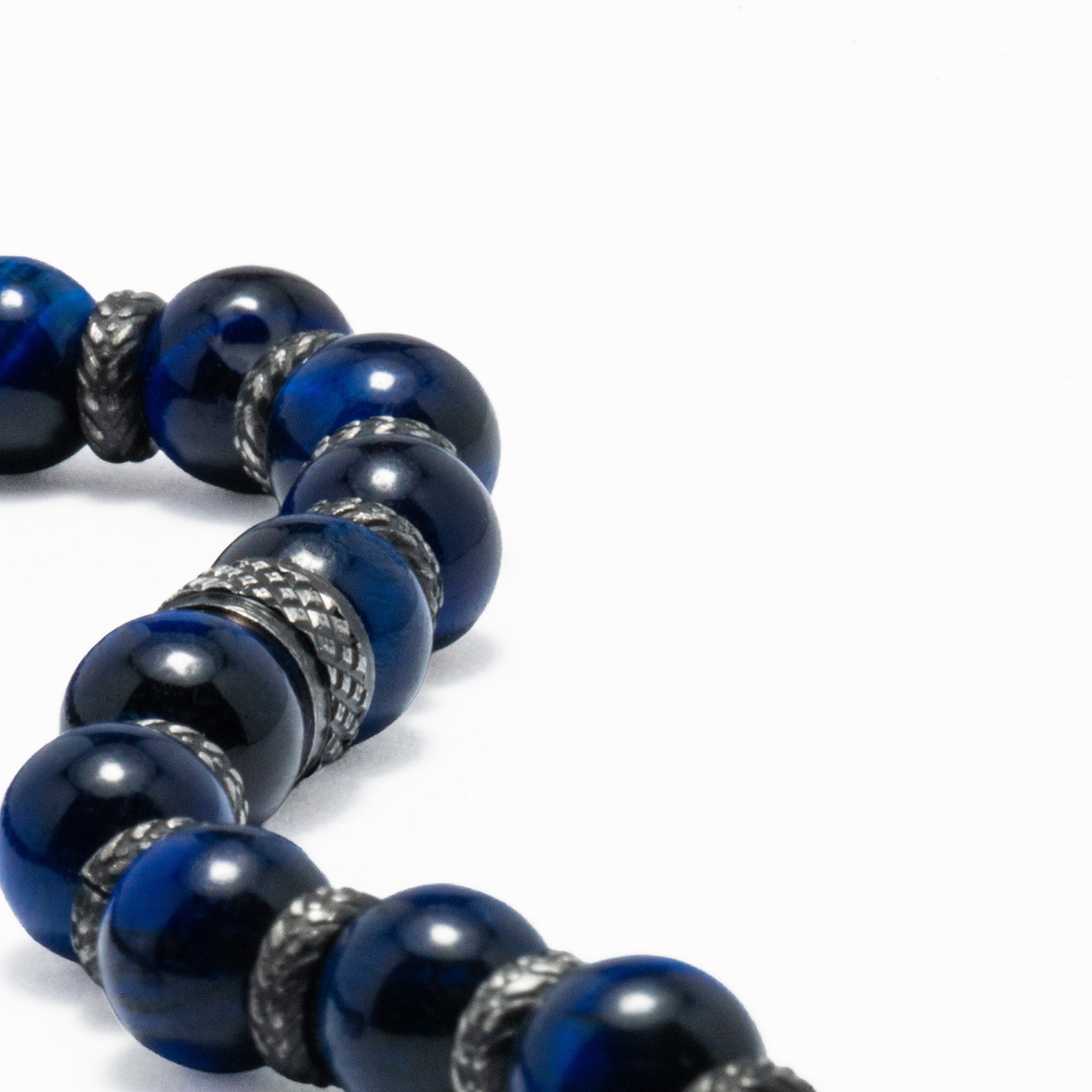 Pulseira Aço com Pedras Ágata