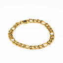 Pulseira Aço Dourado com Malha 3+1