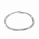 Pulseira Prata com Malha 3+1