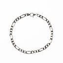 Pulseira Prata com Malha 3+1