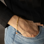 Pulseira Prata Dourada - COLEÇÃO ESSÊNCIA