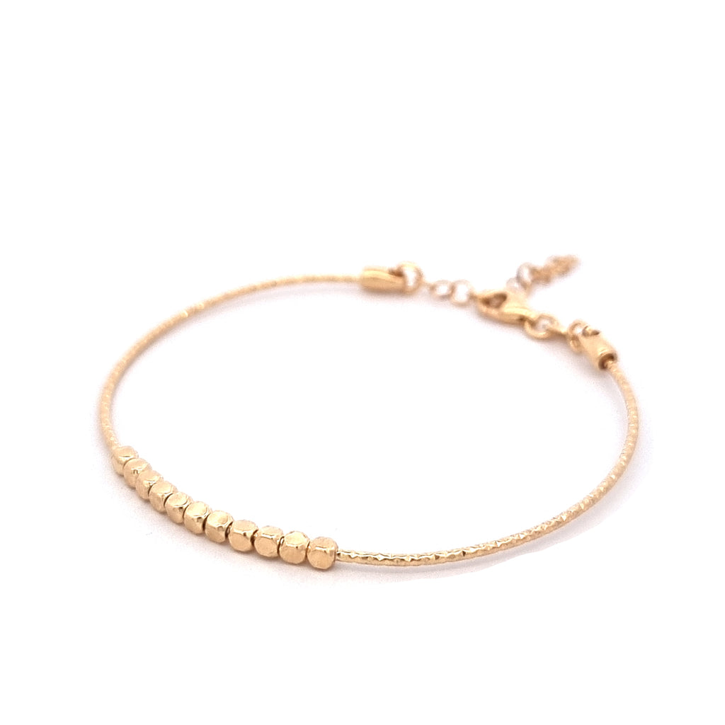 Pulseira Prata Dourada - COLEÇÃO ESSÊNCIA