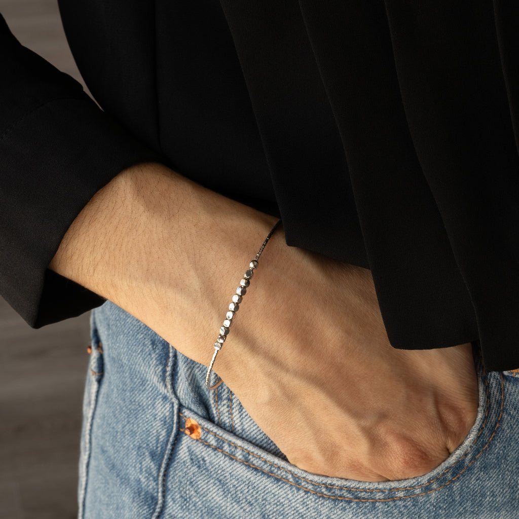 Pulseira Prata - COLEÇÃO ESSÊNCIA