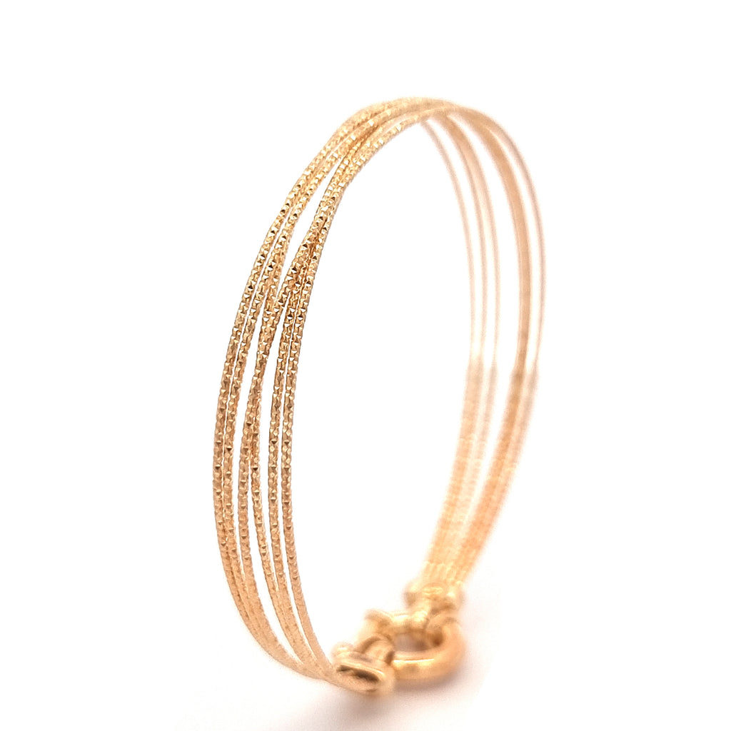 Pulseira Prata Dourada - COLEÇÃO ESSÊNCIA