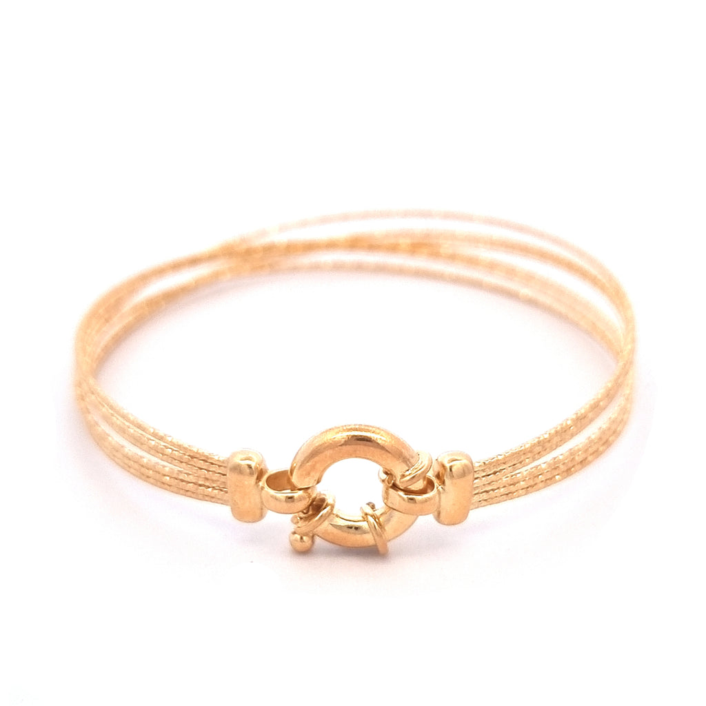 Pulseira Prata Dourada - COLEÇÃO ESSÊNCIA
