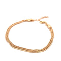 Pulseira Prata Dourada - COLEÇÃO ESSÊNCIA