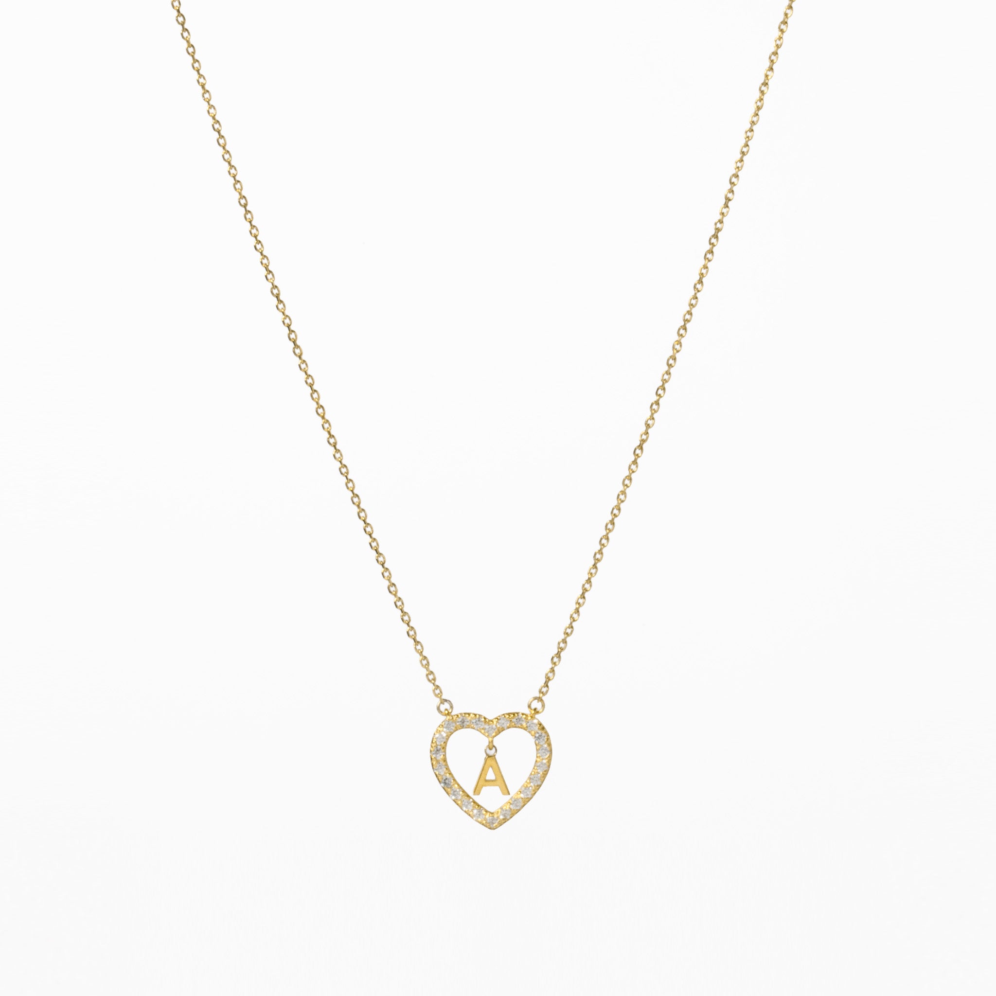 Colar Prata Dourada - Letras