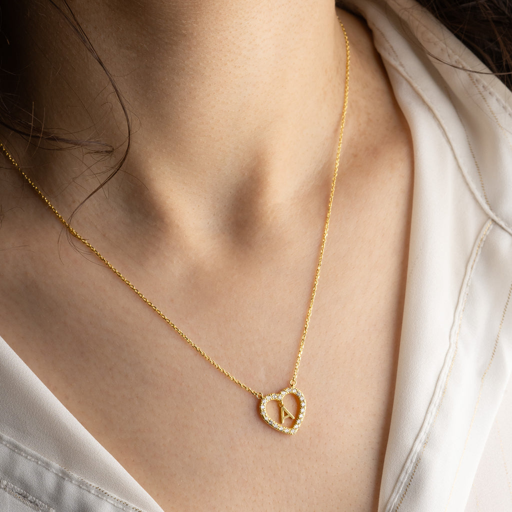 Colar Prata Dourada - Letras