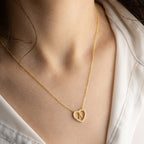 Colar Prata Dourada - Letras