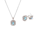 Conjunto Colar e Brincos Prata com Zircónias