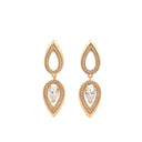 Conjunto Colar e Brincos Prata Dourada com Zircónias
