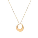 Conjunto Colar e Brincos Prata Dourada com Zircónias