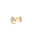 Conjunto Colar e Brincos Prata Dourada com Zircónias