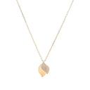 Conjunto Colar e Brincos Prata Dourada com Zircónias
