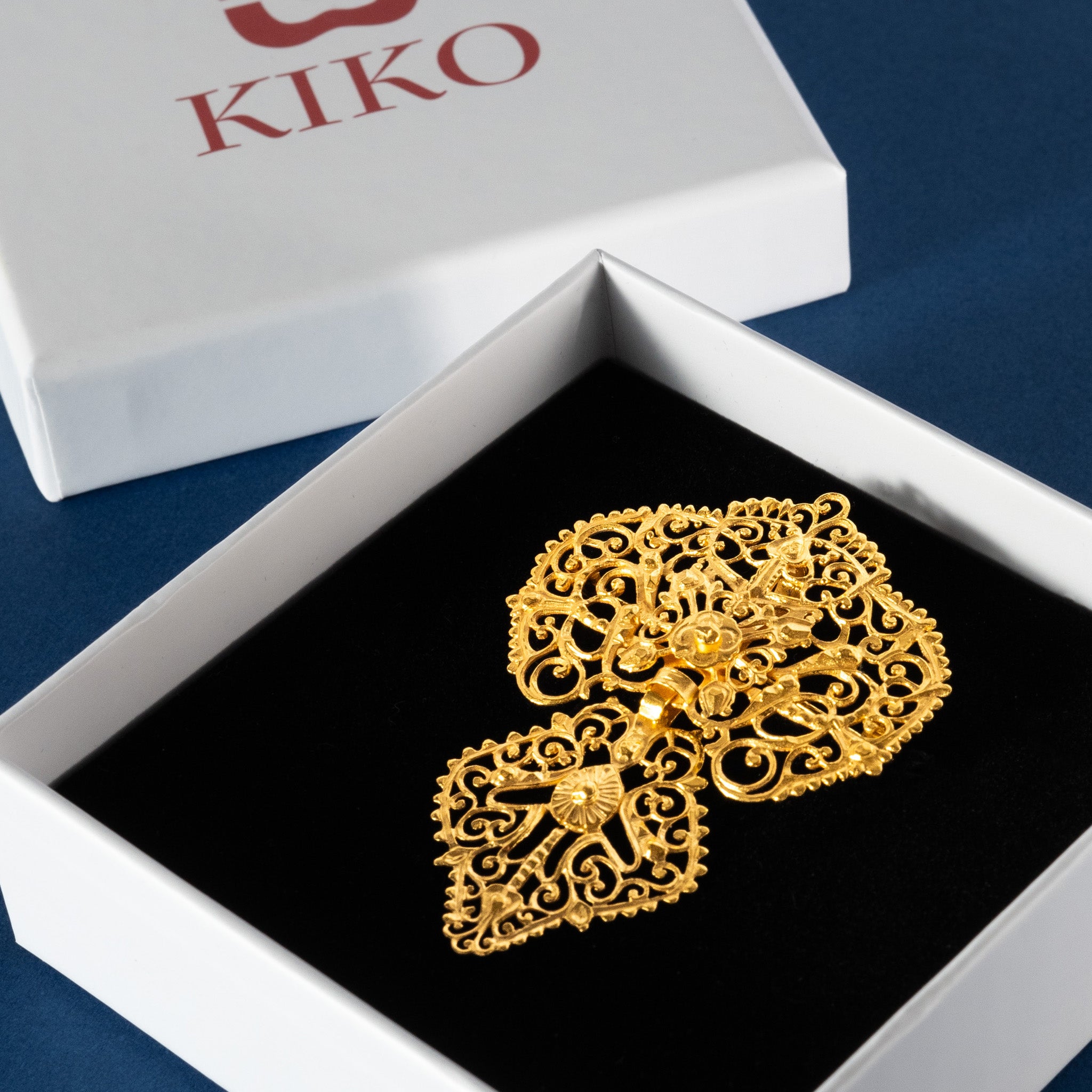 Medalha/Alfinete Ouro 19,2kts Filigrana