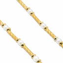 Colar em Prata Dourada com Pérolas