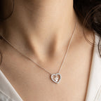 Colar Prata com Zircônias - Anjo