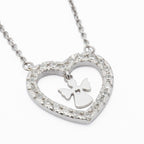 Colar Prata com Zircônias - Anjo