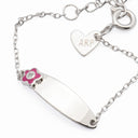 Pulseira em Prata com Chapa e Flor - AGATHA RUIZ DE LA PRADA