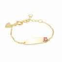 Pulseira em Prata Dourada com Chapa Flor - AGATHA RUIZ DE LA PRADA