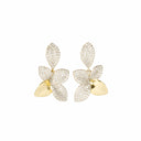 Brincos Alba com Zircónias - Prata 925 Dourada