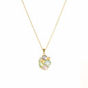 Colar em Latão Dourado com Pérolas e Zircónias - Coleção Brass